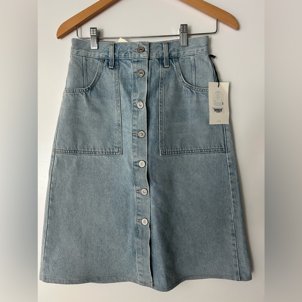 NWT Citizens of Humanity Jean Denim Anouk Skirt from Evereve Size 26 in Orbit